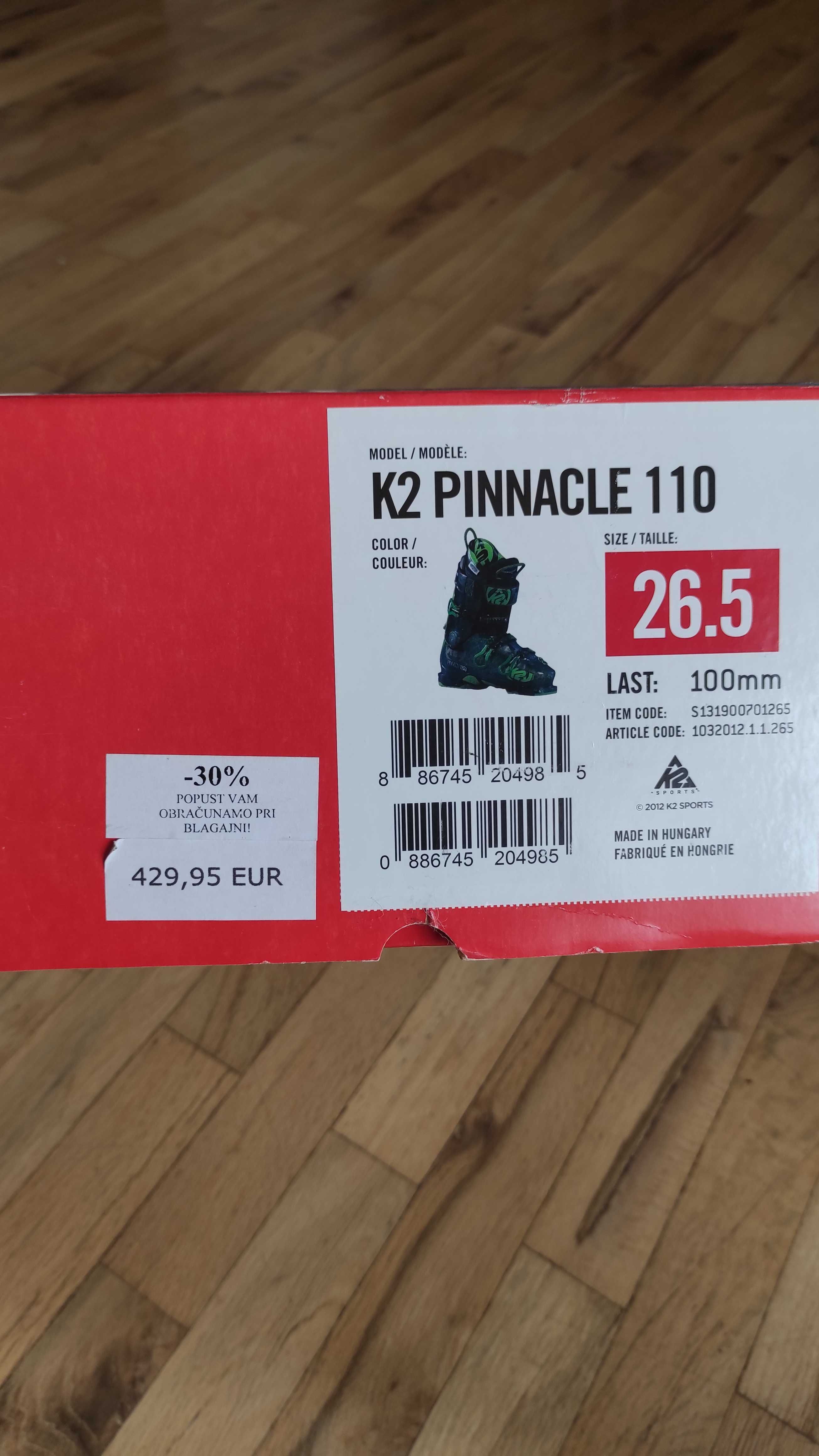 Ски обувки K2 PINNACLE 110 26/26.5