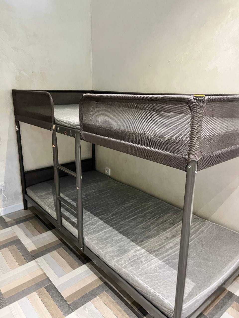 двухъярусная кровать IKEA TUFFING , 207х130,5х96,5 см, черный