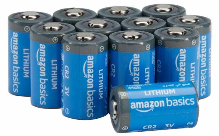 Pachet de 12 baterii cu litiu CR2 3V cu capacitate de 800 mAh