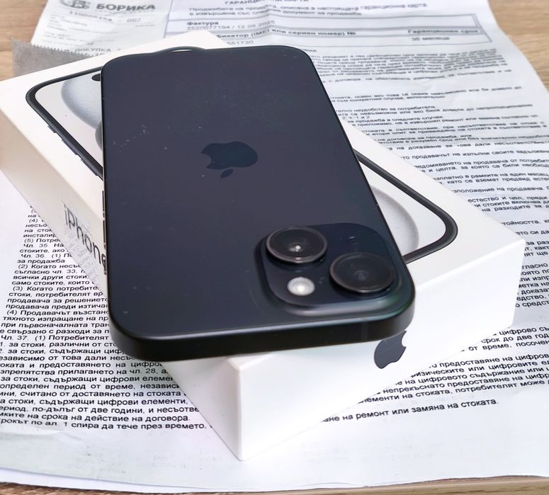 iPhone 15 30м. Гаранция Като нов