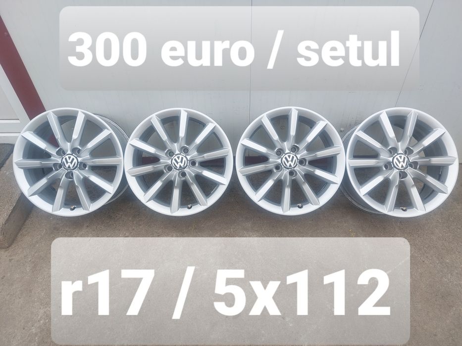 Jante aluminiu originale r17 / Vw Audi Skoda Seat / 5x112