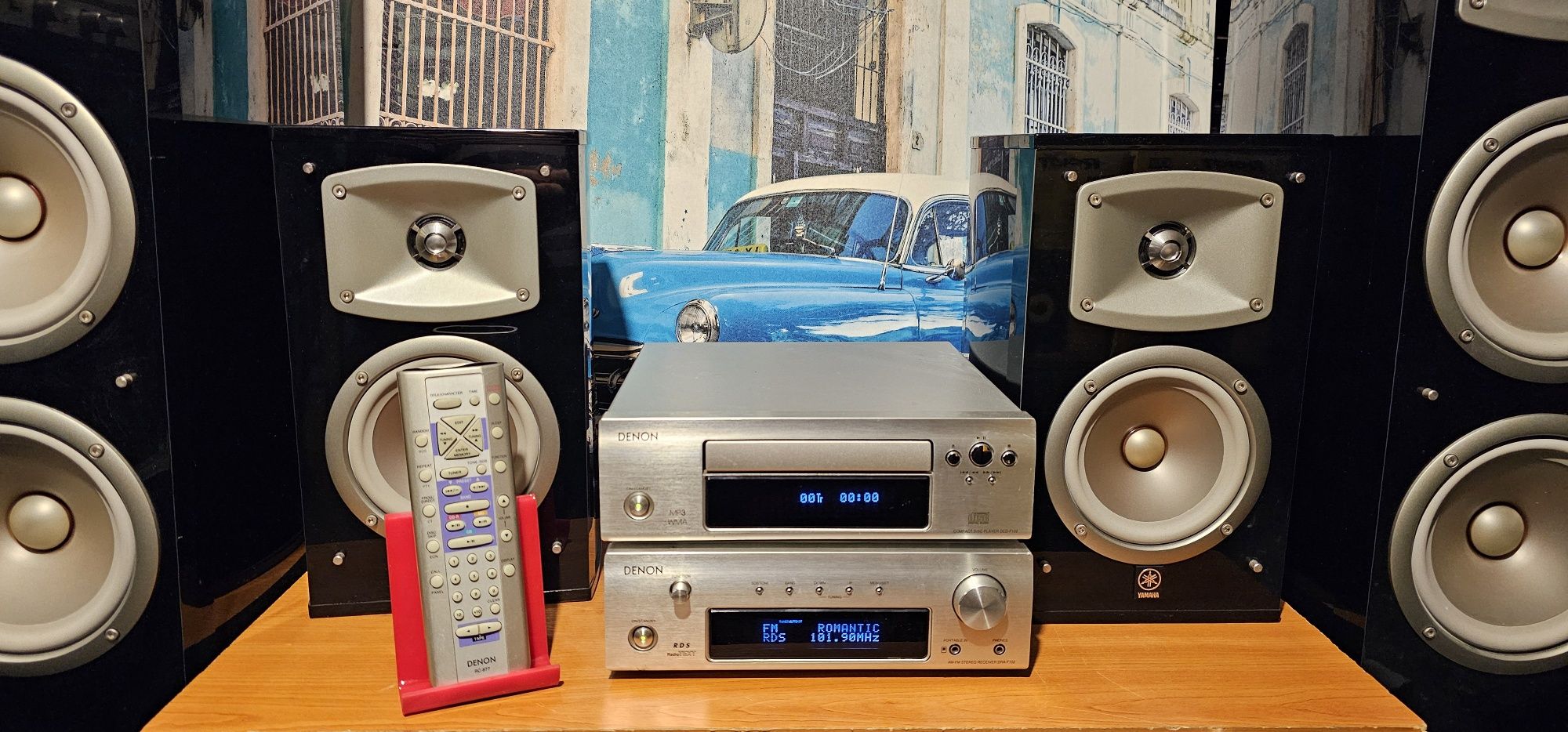 Amplituner cd mp 3 - sistem audio - linie Denon DRA F 102 și DCD F 102