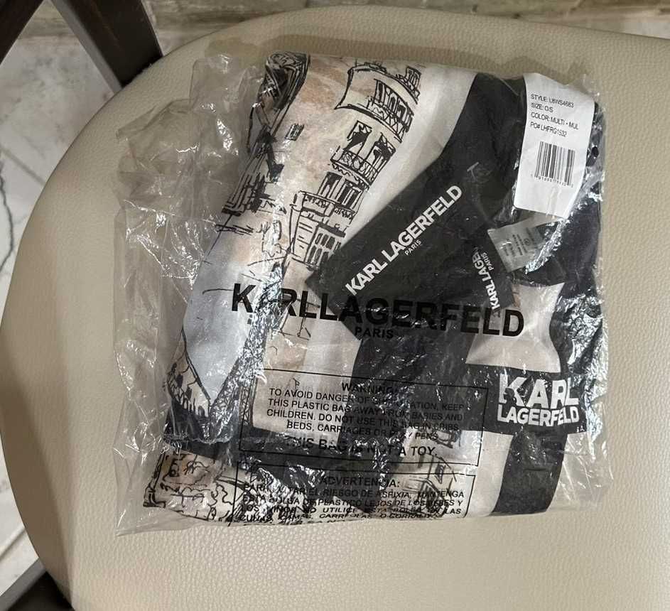 100% Копринен шал Karl Lagerfeld