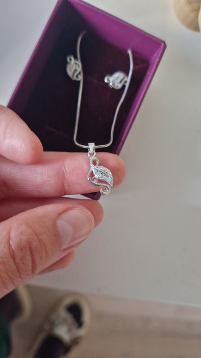 Set cercei lant argint