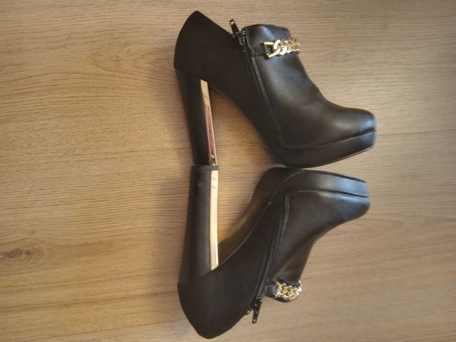 Дамски обувки естествена кожа на висок ток, токчета,луксозни