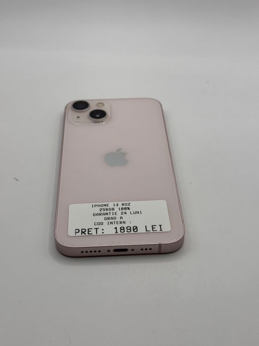 Iphone 13 256GB 100% Grad A Garantie 24 Luni - zonemag.ro