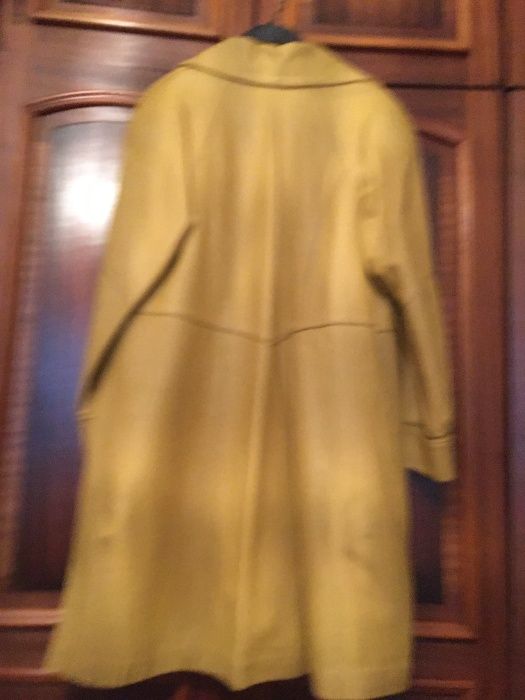 haina dama din piele _mustar-REDUCERE