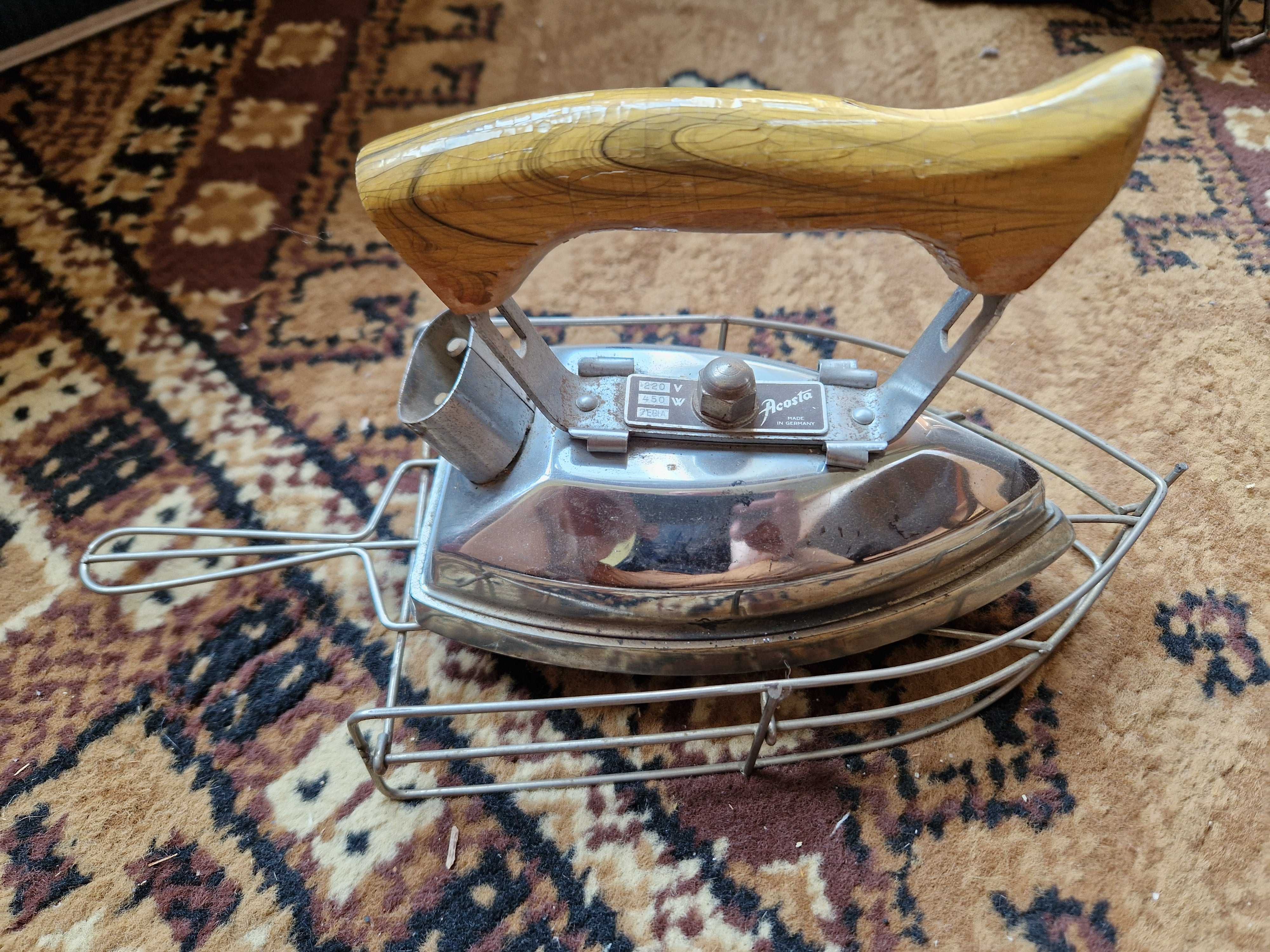 Vintage rar electric fier de călcat fabricat în Germania