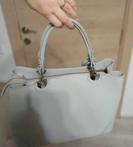 Geantă Enzo Bertini din piele naturală Made in Italy, nouă cu etichetă