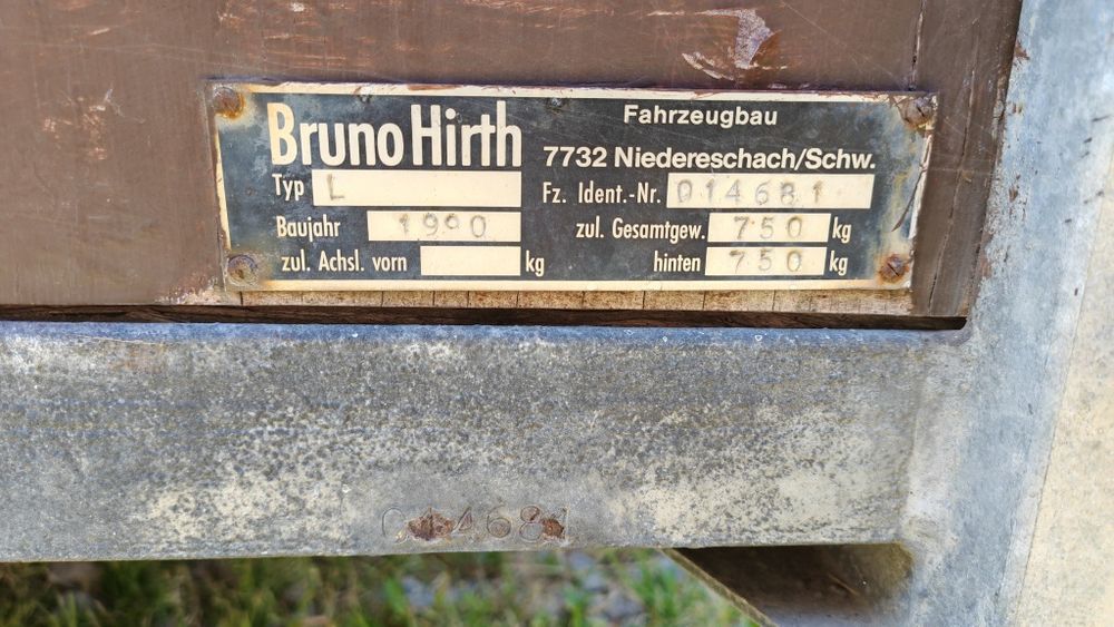 Remorca 750kg Hirth adusa recent din Germania