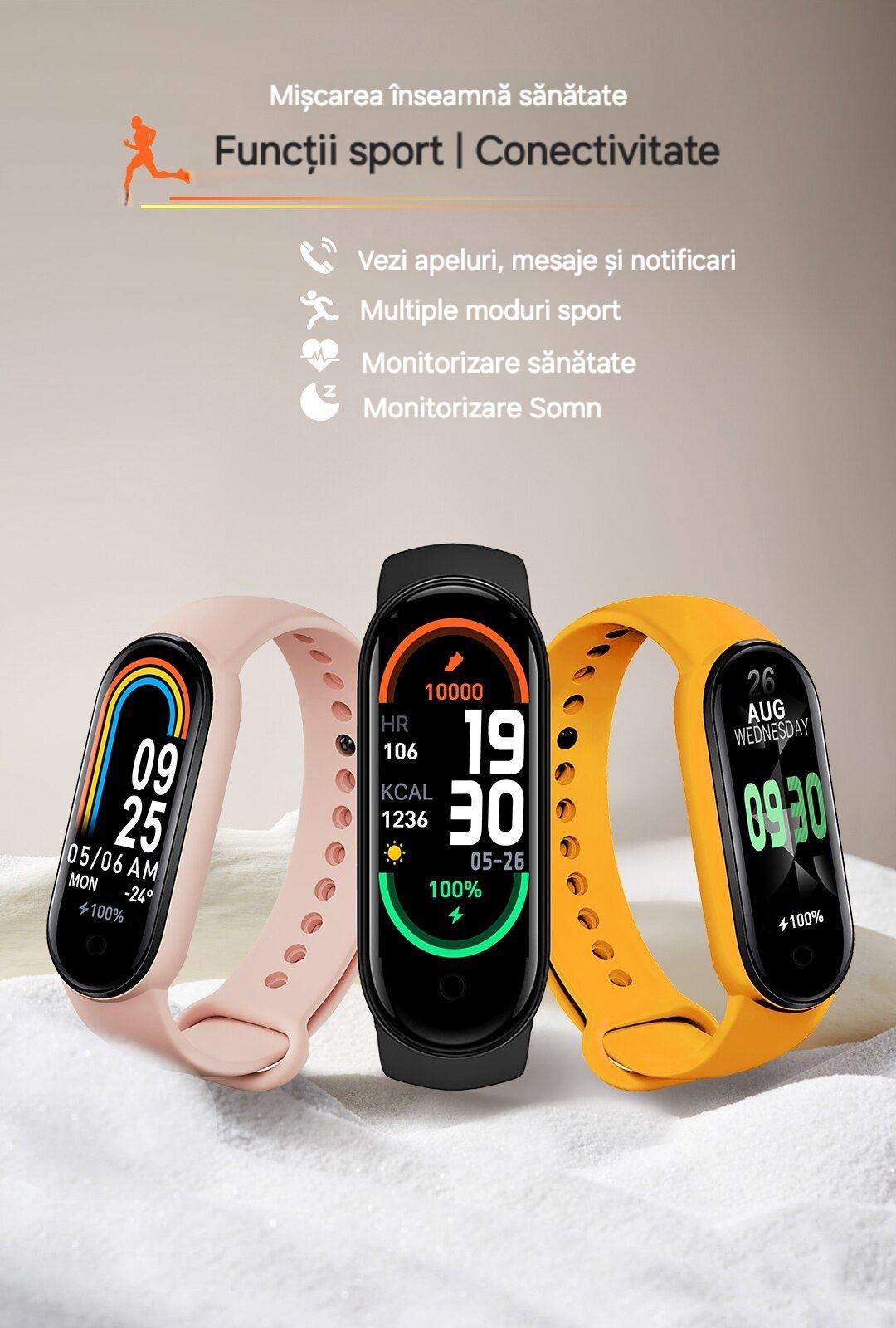 Smartwatch delicat. Toate funcțiile: sport, sănătate, apel, mesaje etc