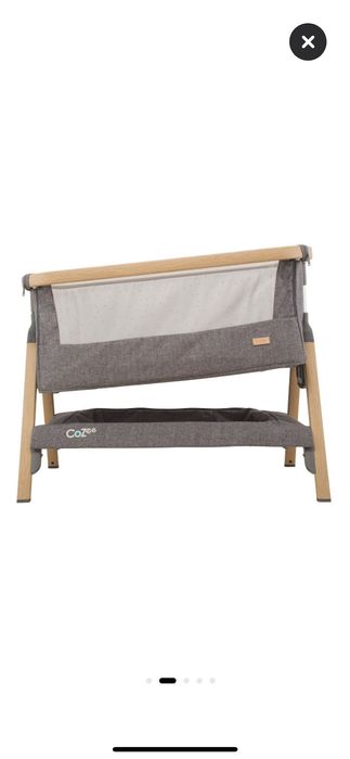 Tutti Bambini – Patut 2 in 1 co-sleeper CoZee Oak & Charcoal