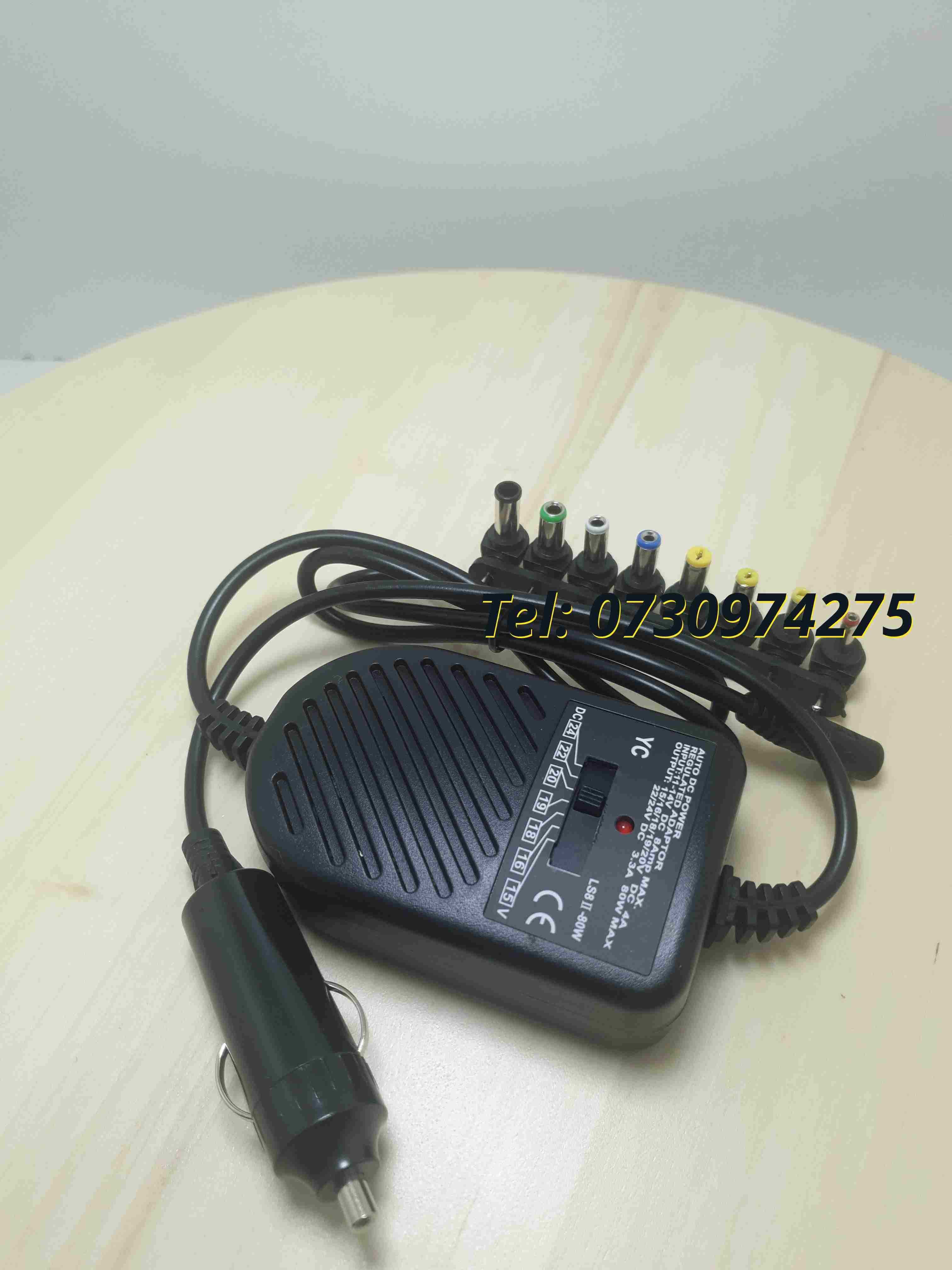 Incarcator Universal Pentru Laptop Pentru Auto Alimentare La 12v