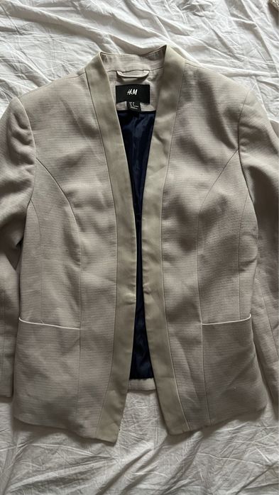 Sacou bej fara revere H&M