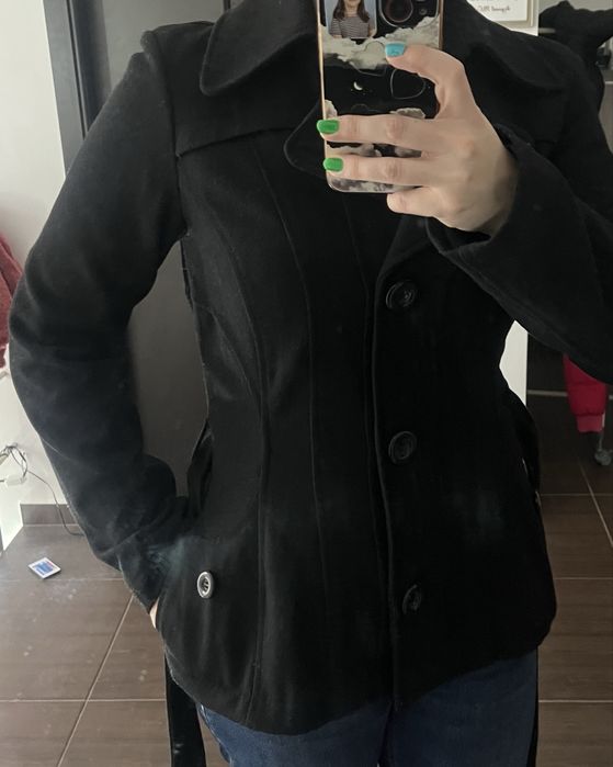 Palton dama scurta toamna primavara vero moda