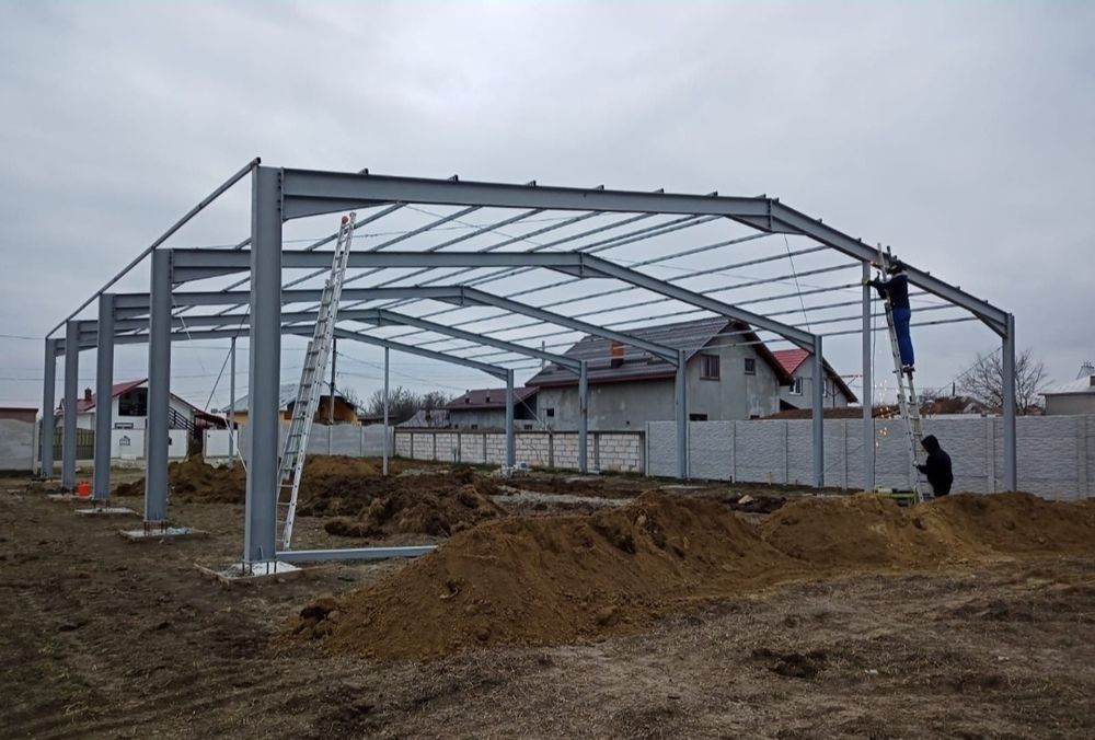 Vand si construiesc o gama larga de hale sau structuri metalice noi ne