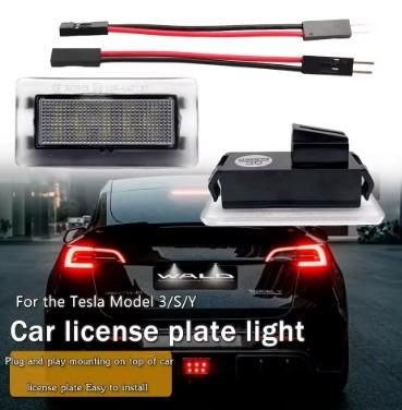 Плафони LED №5065-27 за регистрационен номер Tesla Model S /Tesla Mode