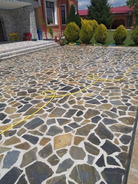 Piatra naturala de munte de Grecia 100%. Lucrez în toată Țara