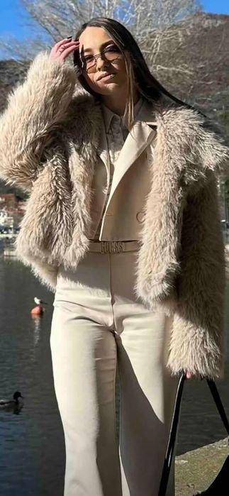 Пухено Палто-НОВО!