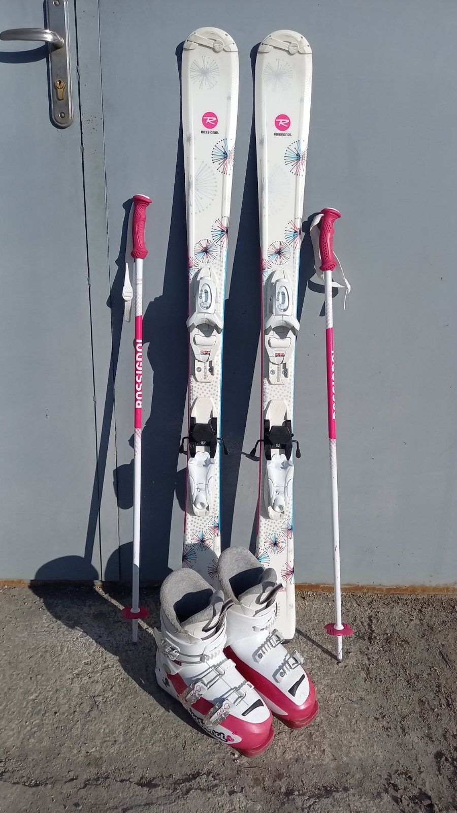 Rossignol Hero-8г.Rossignol-120см.+Rossignol-22.5