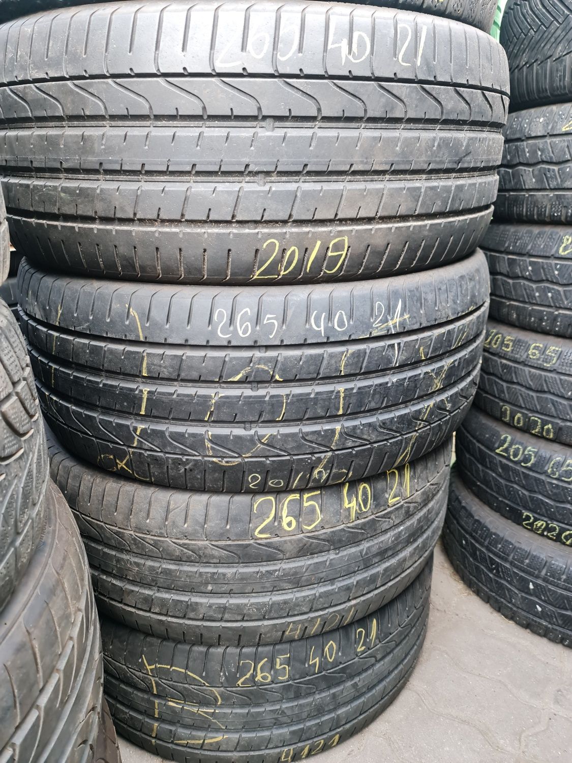 265/40/21"Set 4 buc PIRELLI dot 2021-2019,anv Vară.