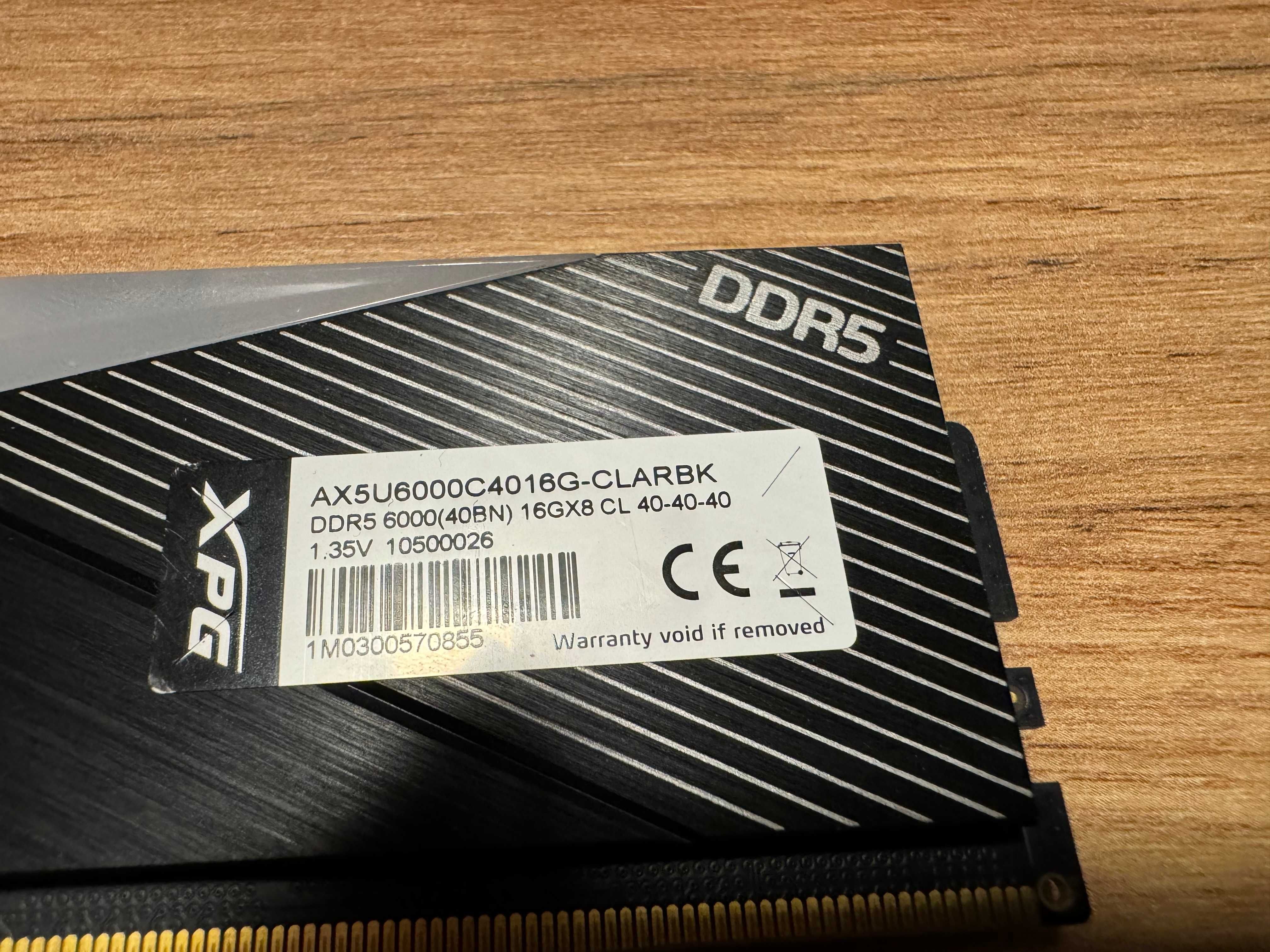 DDR5 A-DATA XPG kit, 2x16 RGB 6000 Mhz 40-40-40
