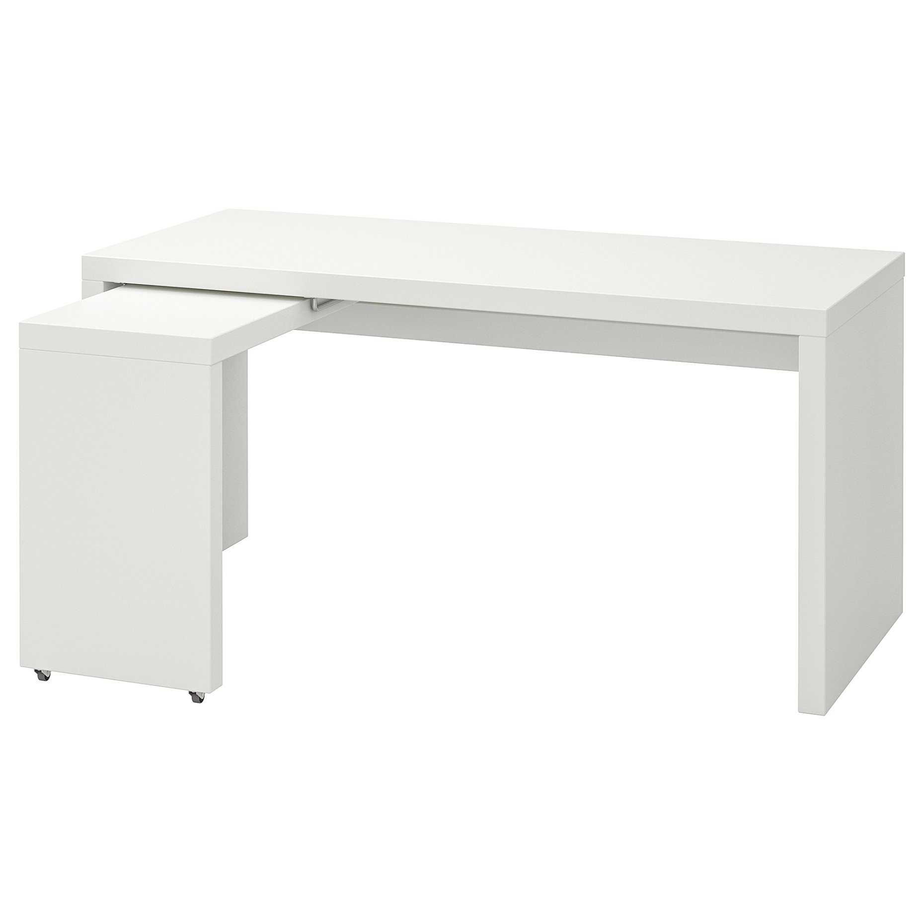 Бюро IKEA MALM с подвижен плот - ляв/десен