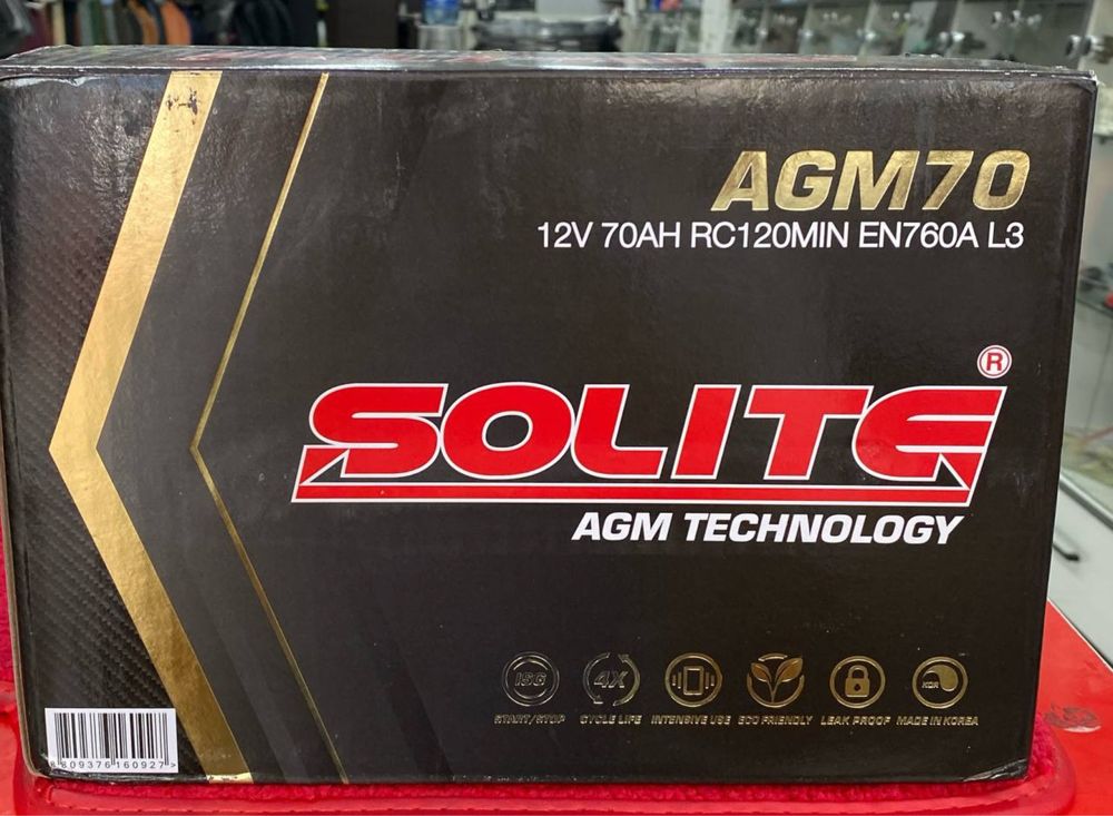 Аккумулятор Solite 70 AH AGM
