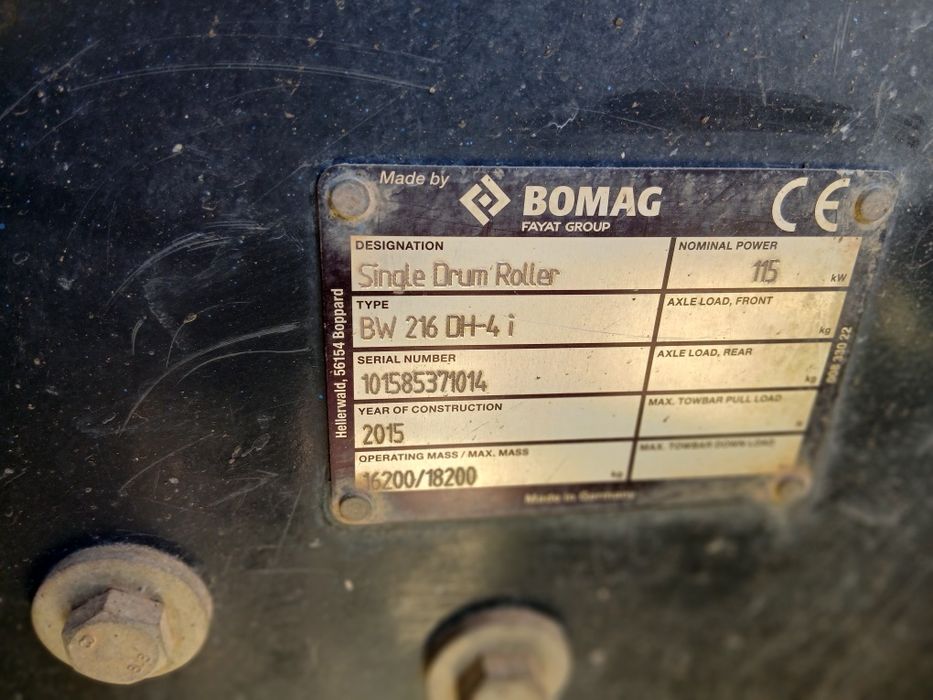 Vand cilindru compactor BW 216 HD