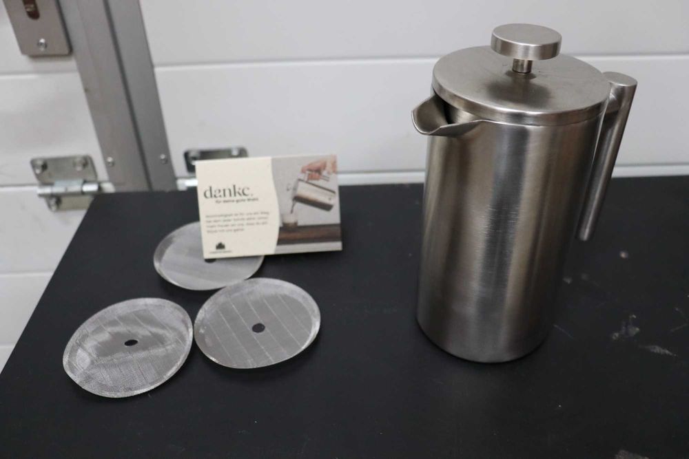 Френска преса Groenenberg,неръждаема стомана, 0,600мл, двустенна стена