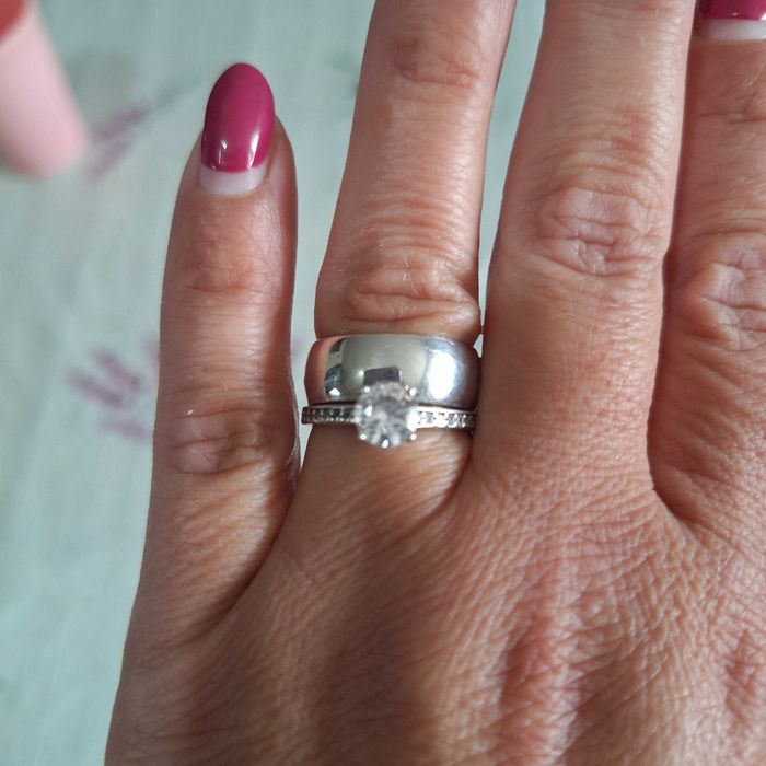 Сребърен пръстен две в едно