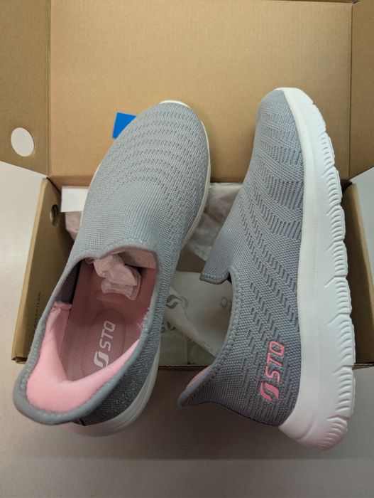 Pantofi sport STQ, dama, panza, fara sireturi, talpa spuma, marimea 41