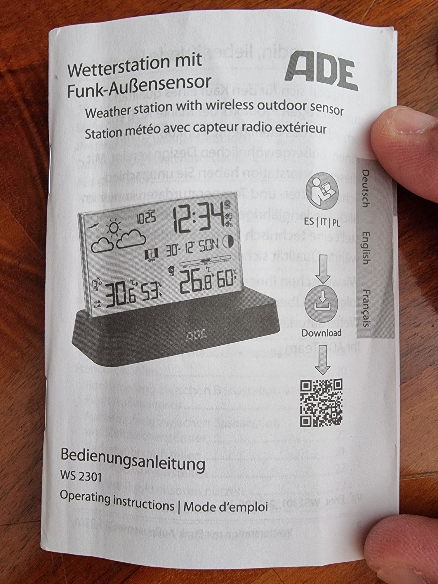 Метеорологична станция ADE.Made in Germany !
