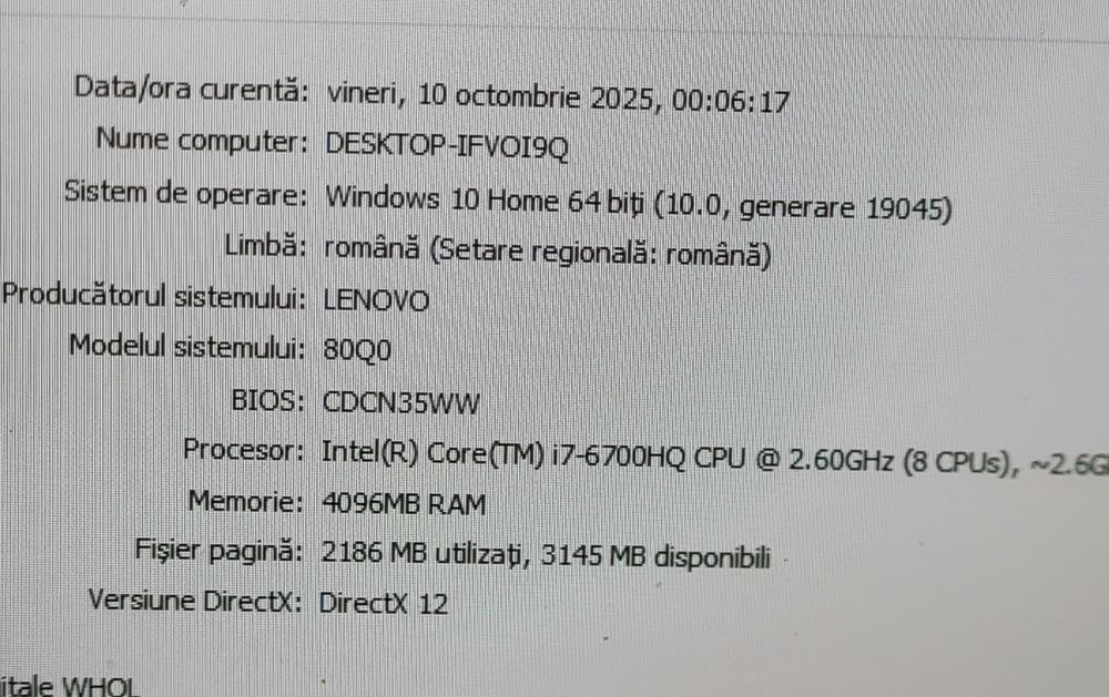 Lenovo Y700-17isk gaming vând/dezmembrez