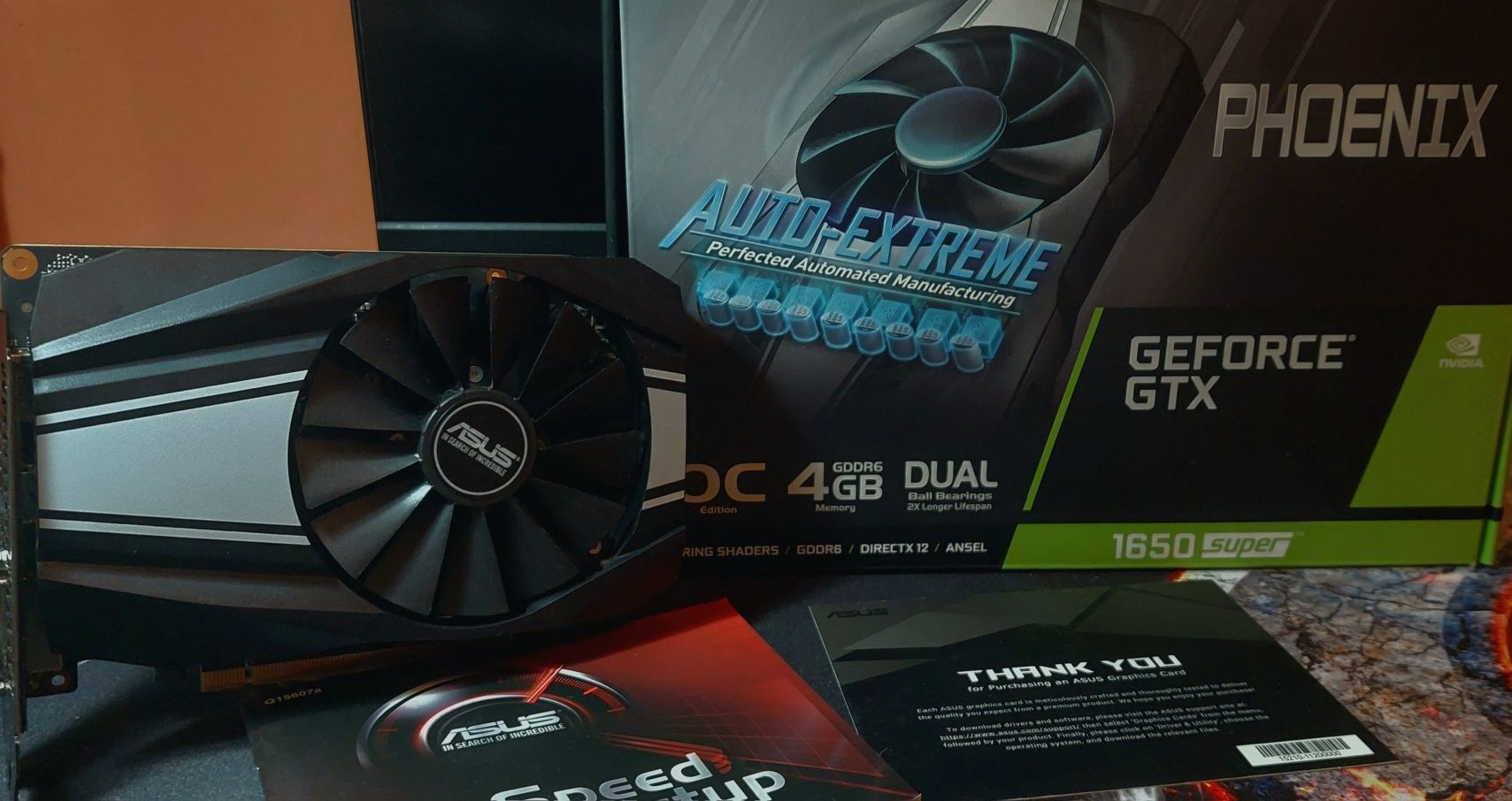 ASUS GeForce GTX 1650 SUPER Phoenix, 4GB GDDR6 Видео карта на NVIDIA