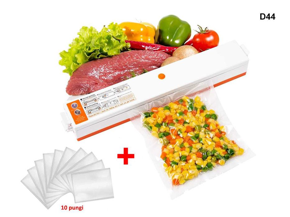 Aparat Sigilat Vidat  Pungi Vacuum Sealer + 10 Pungi