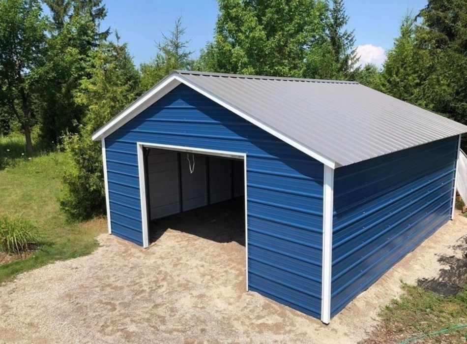 Vand garaj pe structura metalica 4×7