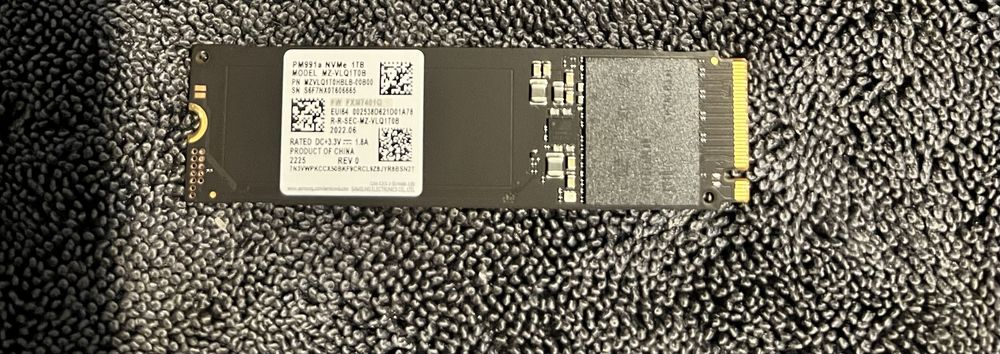 SSD Samsung Nvme 1TB PCiExpress 3.0