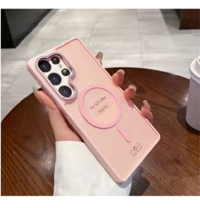 Samsung S23/S24/S25/PLUS/ULTRA Husa Magsafe Spate Anti Amprenta