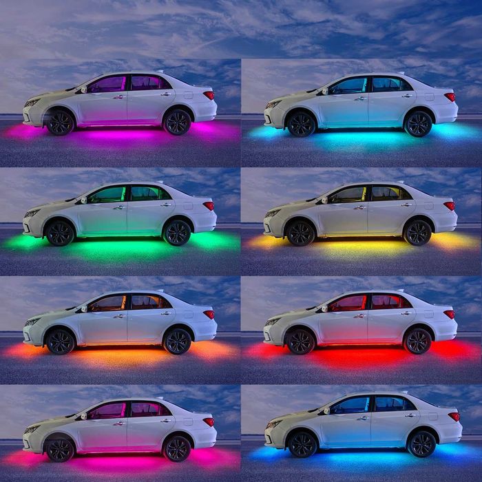 Екстериорна RGB Светлина С Дистанционно ,Автомобил,Мотор,Лодка,Джанти