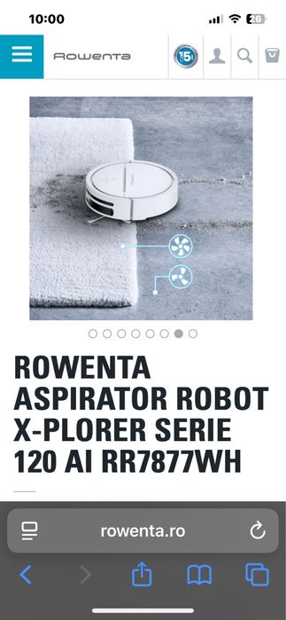 Ofer Cadou Craciun Aspirator Robot Rowenta X-Plorer S120 Garantie