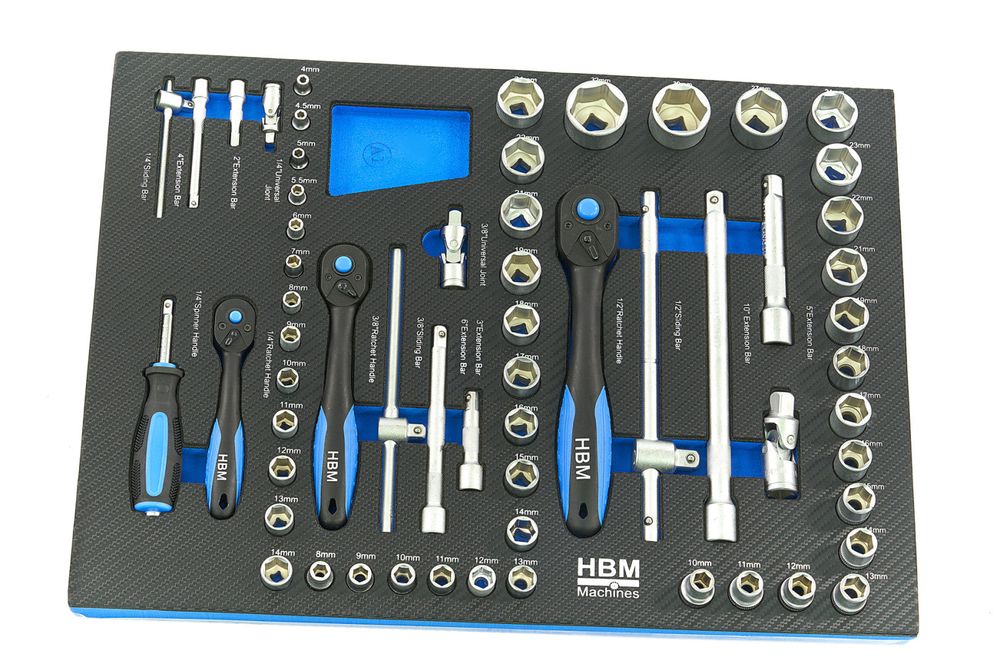 Set module pentru dulap scule 4 buc 154 piese albastru