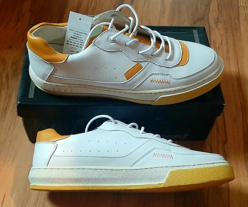 Нови мъжки обувки естествена кожа