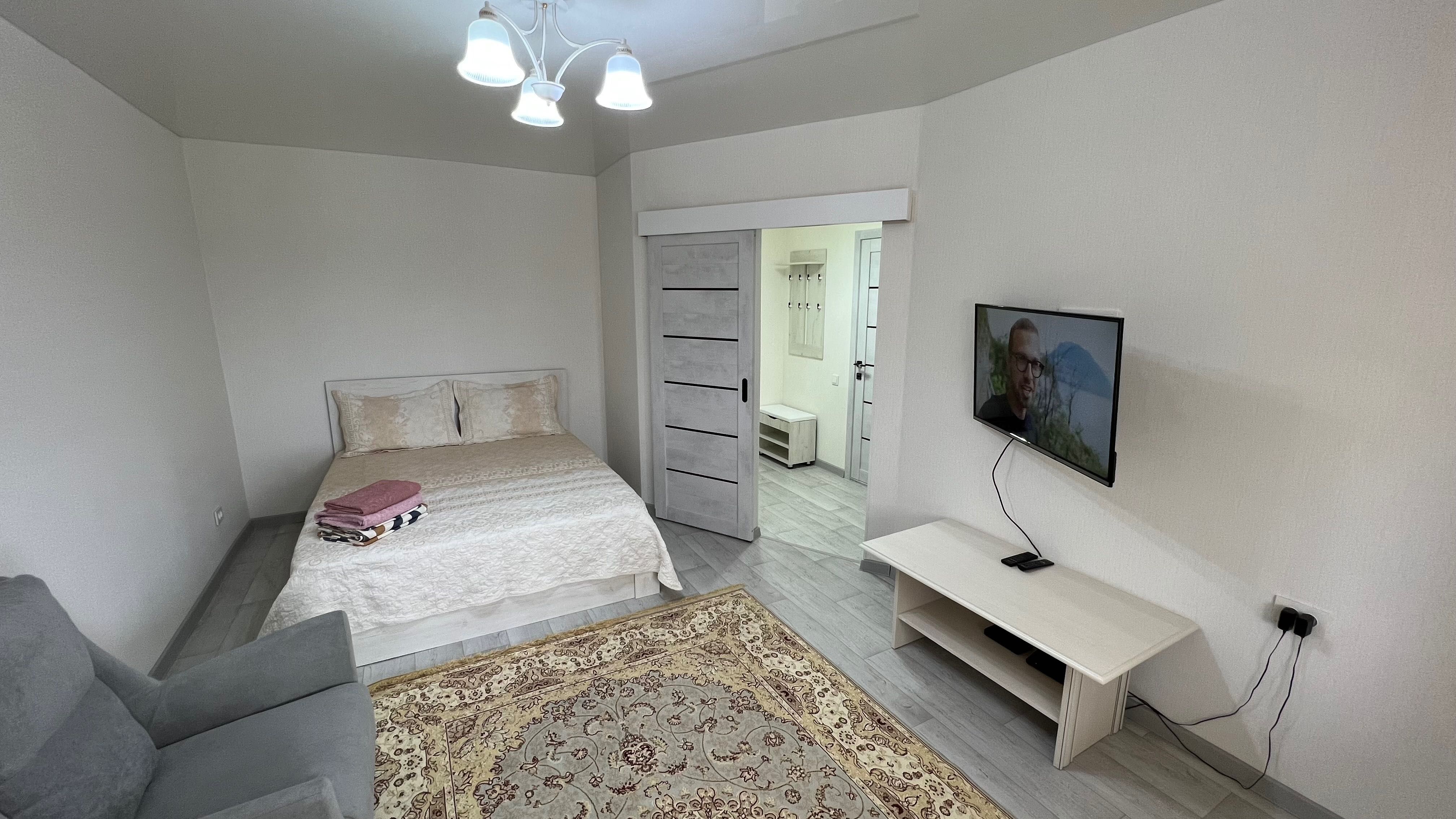 Посуточно DASTAN hotel+Wi-fi сдаётся чистая 1-комн. квартира