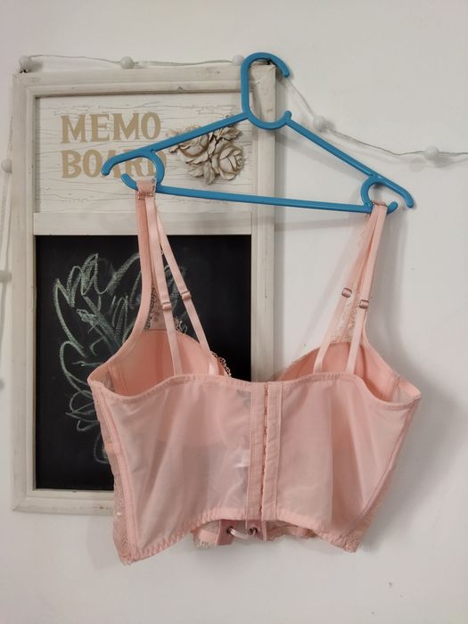 Bustiera corset superb roz din dantela Secret Possessions Xs-S 34/36