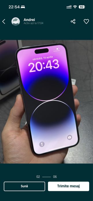 Vand Iphone 14 PRO 128 GB ca Nou