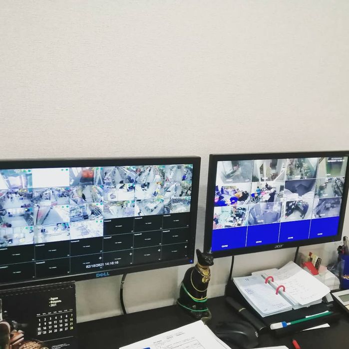 Установка видеонаблюдения охранно пожарных систем