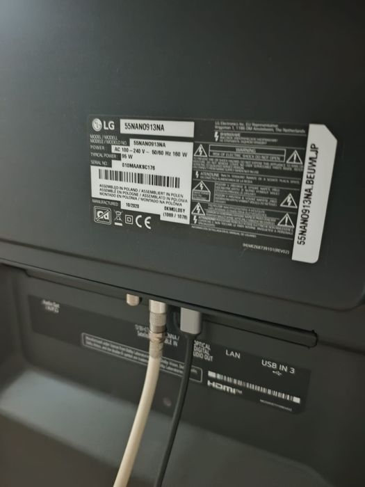 Televizor LG 55NANO913NA,139 cm,Smart,4K Ultra HD,LED,AI Thinq,Arc