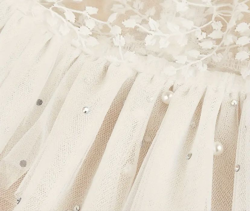 Рокля за куче, сватбена, празнична рокля, дреха за куче, дребна порода