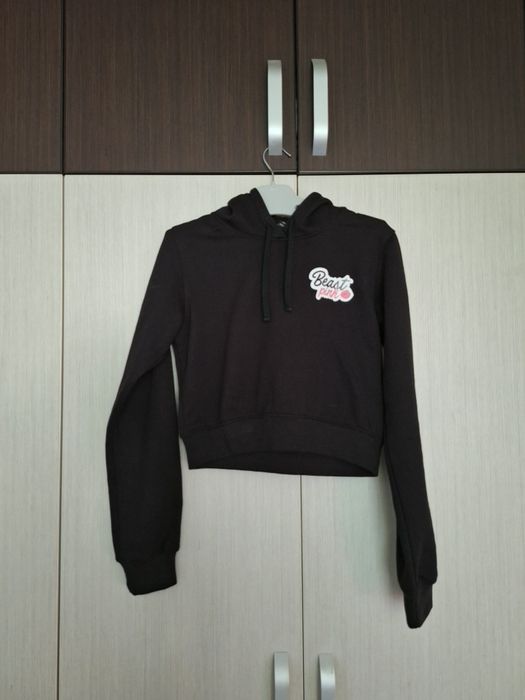 Hanorac scurt cu glugă Gym Beam